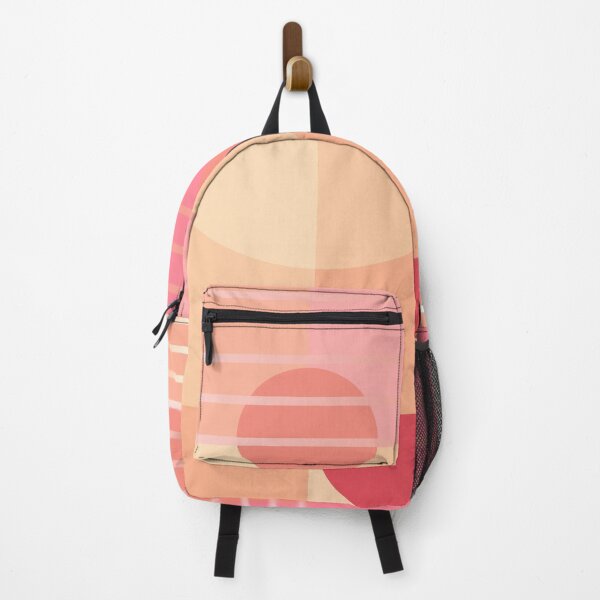Item preview, "Coral Serenade" - Geometric pattern in coral and pink tones designed and sold by EMJAYHeiss.