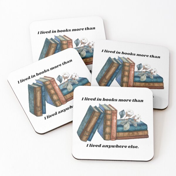 Item preview, I lived in books more than I lived anywhere else. designed and sold by createliermira.