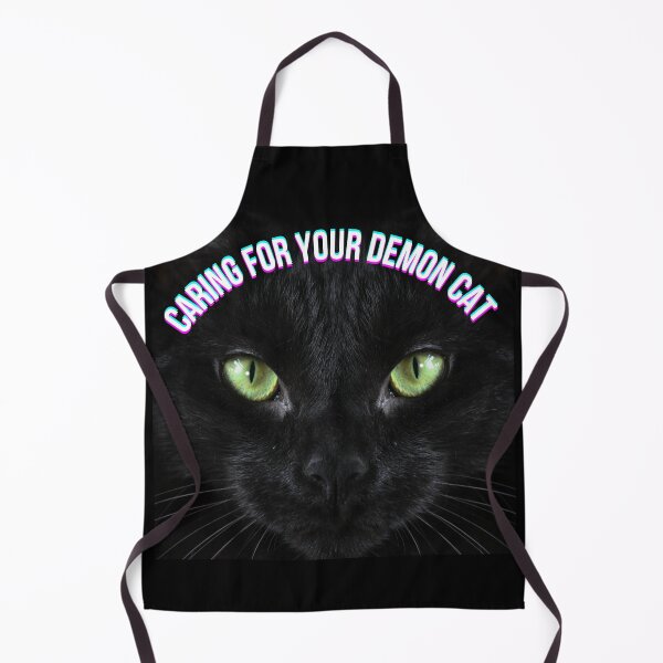 Item preview, caring for your demon cat - stricker designed and sold by TheArtful-A7med.