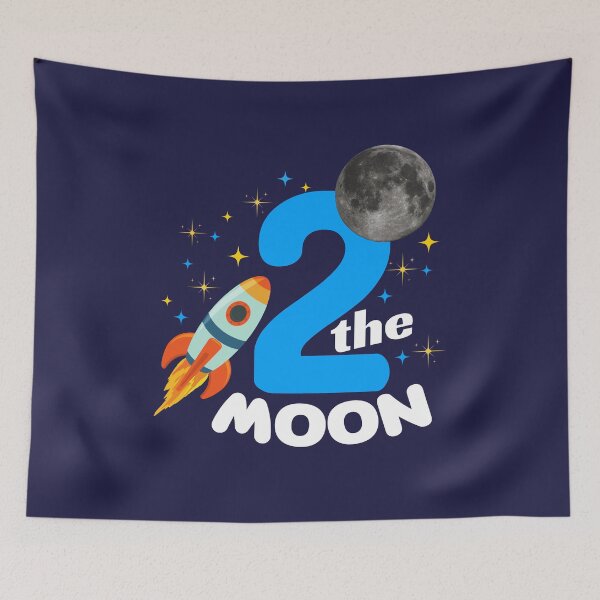 Item preview, Outer Space Theme Birthday Party - 2nd Birthday Party- TWO Year Old Gift Ideas designed and sold by GlazifiedArts.