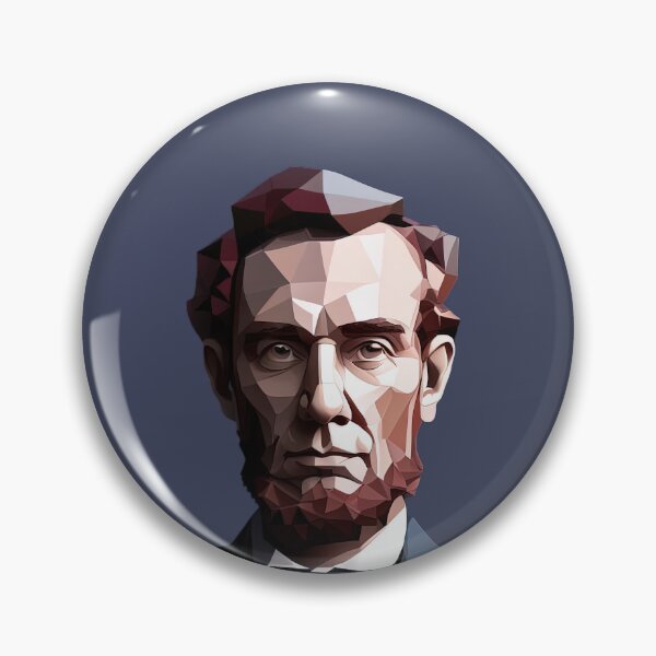 Artikelvorschau, Nahaufnahme von Abraham Lincoln entworfen und verkauft von PolygonXYZ.