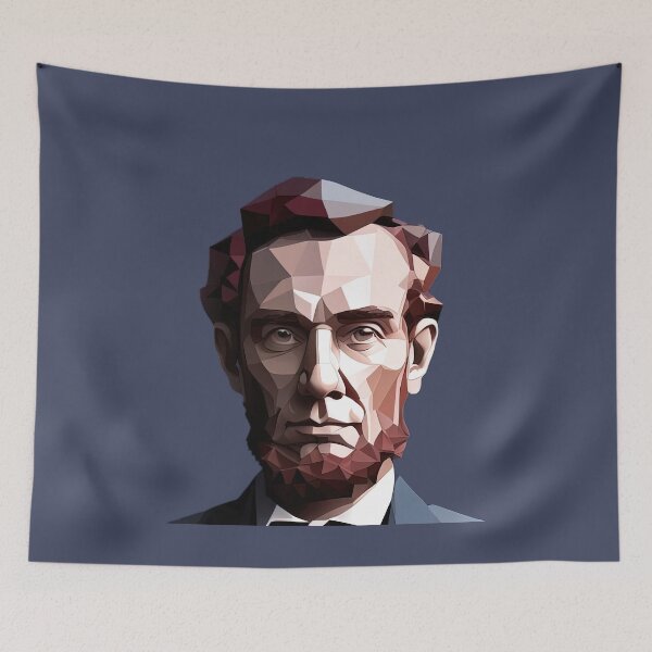 Artikelvorschau, Nahaufnahme von Abraham Lincoln entworfen und verkauft von PolygonXYZ.