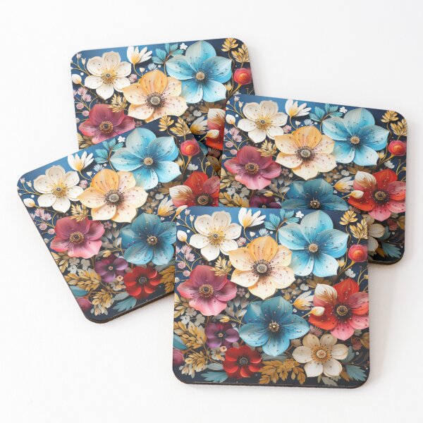 Item preview, Simless colorful flower petten designed and sold by moois007.