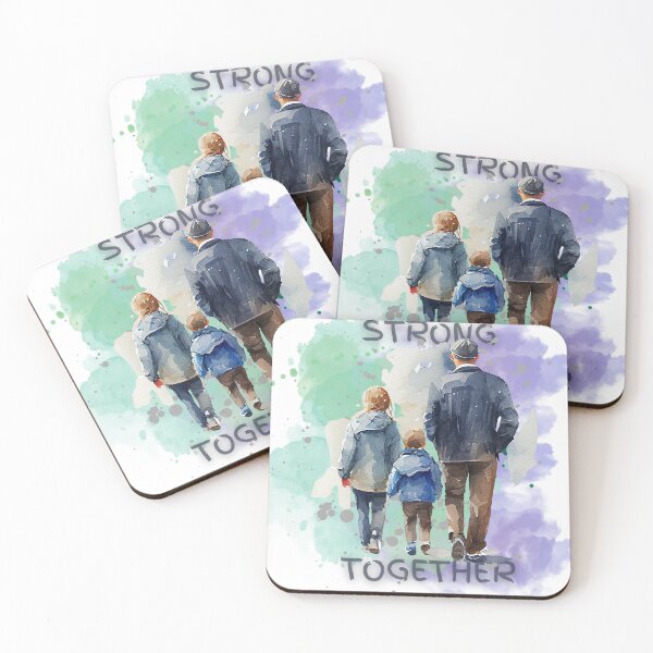 Item preview, Father and kids: strong together designed and sold by KarGoryDesigns.