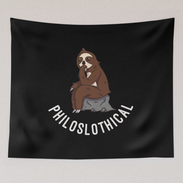 Item preview, Cute Sloth Philoslothical designed and sold by SnakeCakes.