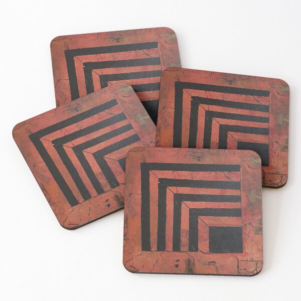 Item preview, Line Squares Abstract designed and sold by Anchalee Montag.