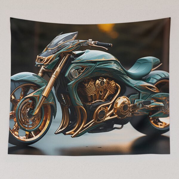 Item preview, Futuristic Motorcycle Cyborg Dragon Concept 2 designed and sold by Art by Lilia.
