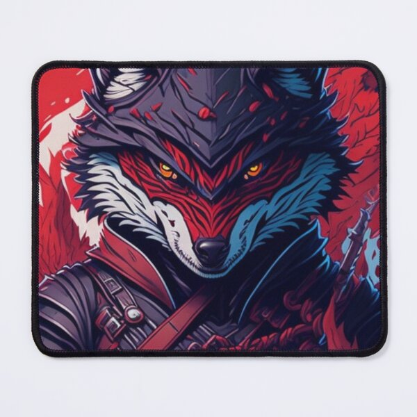 Item preview, Evil Ninja Wolf Illustration designed and sold by CreativityCurve.