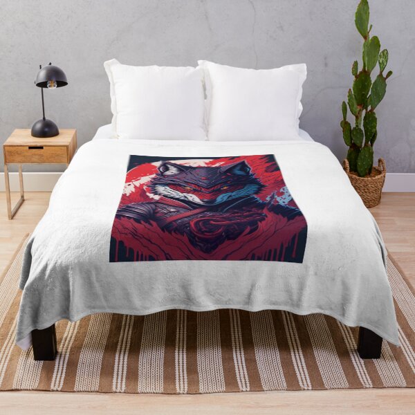 Item preview, Evil Ninja Wolf Illustration designed and sold by CreativityCurve.