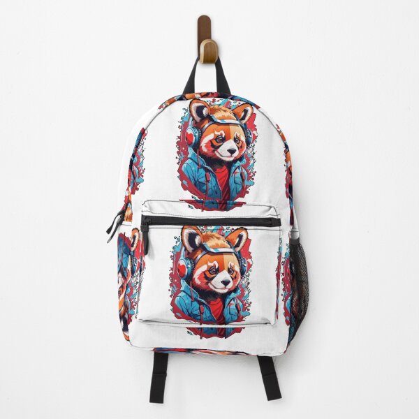 Item preview, red kawaii panda drinking panda designed and sold by irosh madushan.