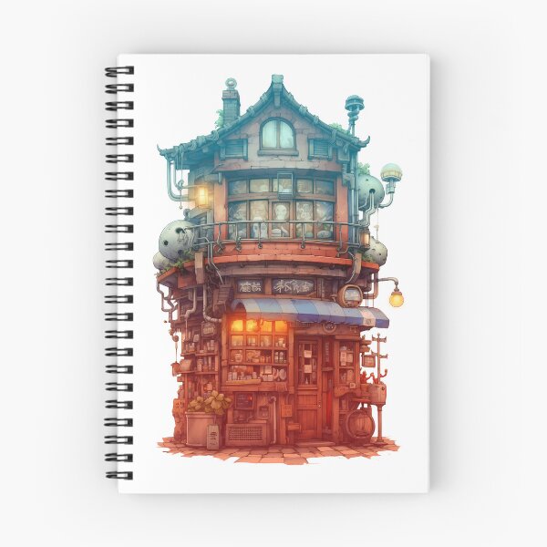Item preview, Far Eastern Magical Shopfront (v12 tint) - Japanese Aesthetics - Storefront Illustration designed and sold by land-of-night.