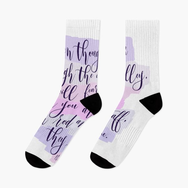 Item preview, Psalm 23 4 Fear No Evil - Purple designed and sold by amazingjoy.