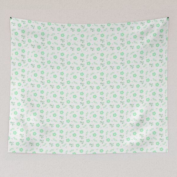 Item preview, Vector Pattern of Delicate Flowers and Leaves designed and sold by colorfulglee.