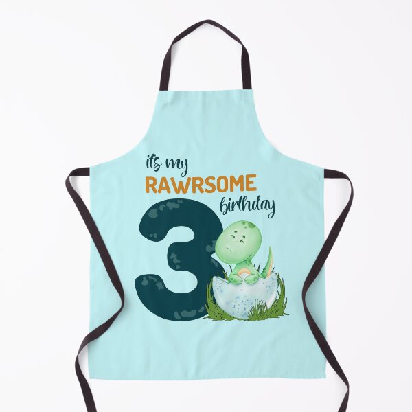 Item preview, Baby Dinosaur Birthday Party - RAWRSOME Third Birthday Gift Ideas - Three Years Old Dinosaur Birthday designed and sold by GlazifiedArts.