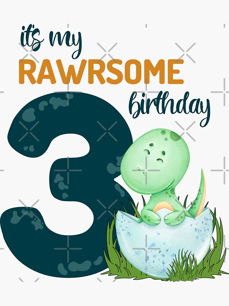 Baby Dinosaur Birthday Party RAWRSOME Third Birthday Gift Ideas