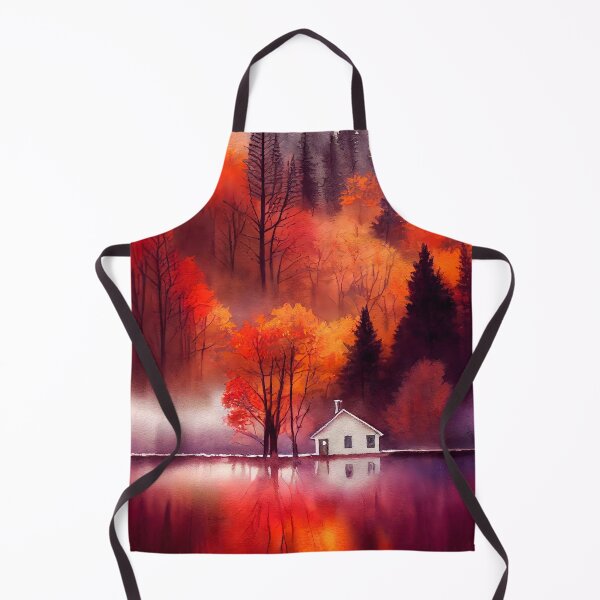 Item preview, Colorful Autumn Landscape Watercolor 01 designed and sold by Red Witch Art.
