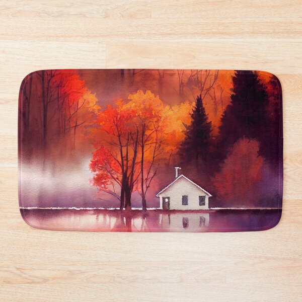 Item preview, Colorful Autumn Landscape Watercolor 01 designed and sold by Red Witch Art.