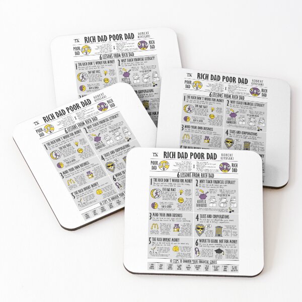 Item preview, Rich Dad Poor Dad Visual Summary (Robert Kiyosaki) designed and sold by TKsuited.