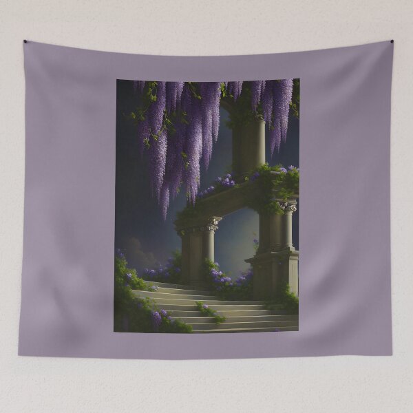 Item preview, Purple Wisteria in Bloom - Regency Era Vintage Wisteria Blossoms - Regencycore 4 of 4 designed and sold by Beachy.