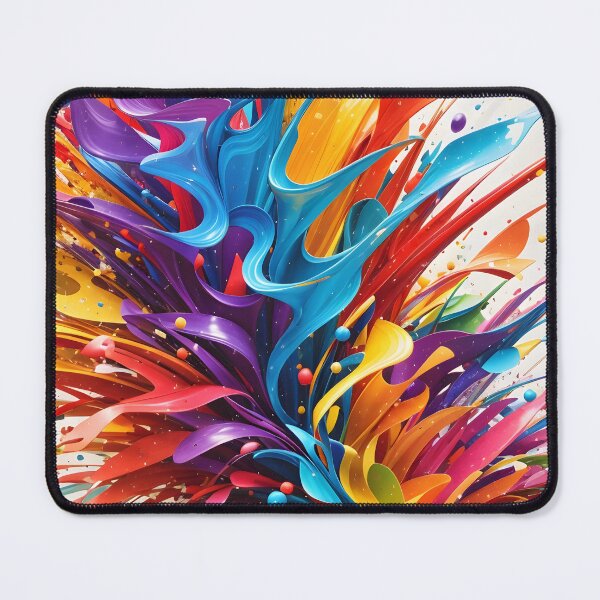 Item preview, Rainbow splash, vibrant abstract design  designed and sold by artbelka.