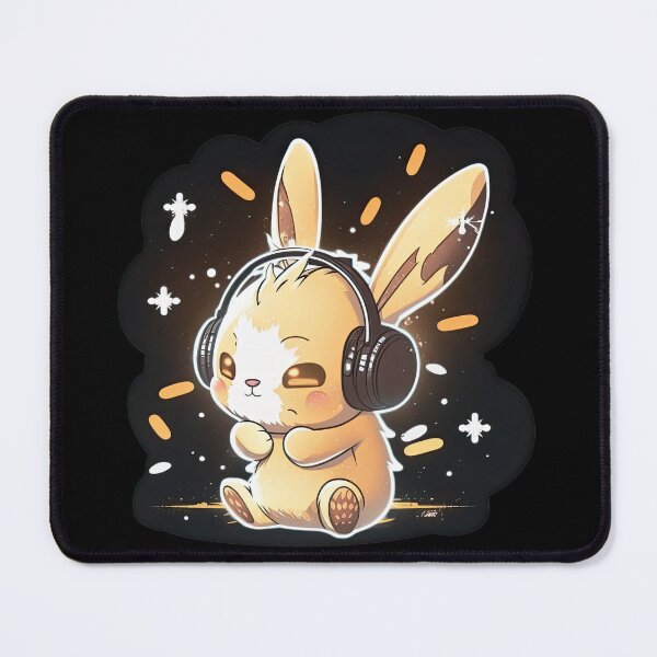 Item preview, Cute Bunny with Earmuffs designed and sold by Puristock.
