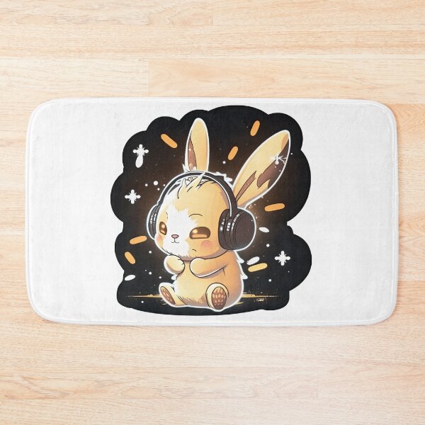 Item preview, Cute Bunny with Earmuffs designed and sold by Puristock.