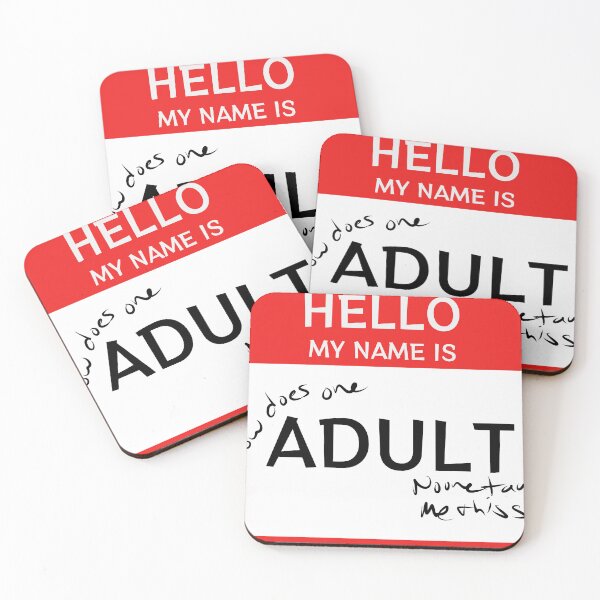 Item preview, Hello, my name is adult  designed and sold by Soulshinecc.