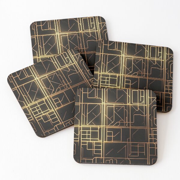 Item preview, a grid of metallic squares in gold and bronze designed and sold by GracefulGems.