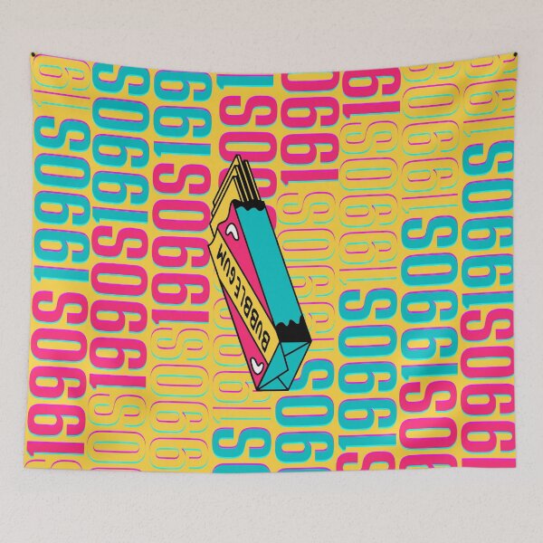 Item preview, 1990s retro design 8 - OG Yellow Background designed and sold by PunjabanJatti.