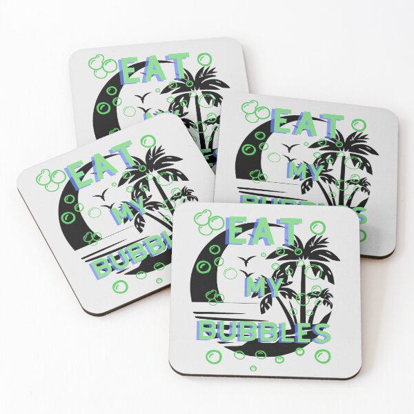 Item preview, Eat My Bubbles Blue Lagoon Green Lagoon designed and sold by Dawid Przecherka.