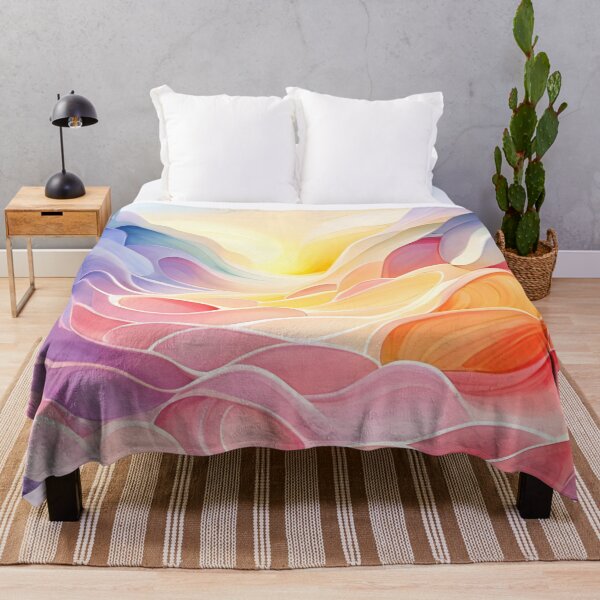 Artikelvorschau, Abstraktes Regenbogendesign, Aquarellkunst entworfen und verkauft von artbelka.