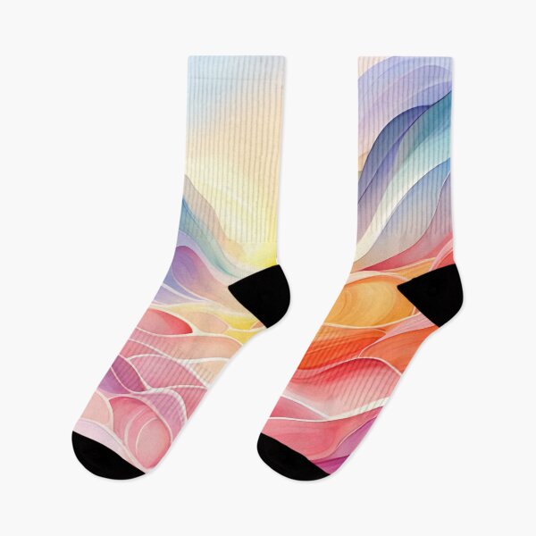 Artikelvorschau, Abstraktes Regenbogendesign, Aquarellkunst entworfen und verkauft von artbelka.