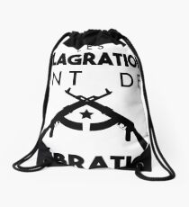 Explosions are celebrations Drawstring Bag