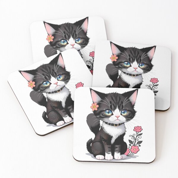 Item preview, Cat with Flower Bouquet designed and sold by Mechanical-Artt.