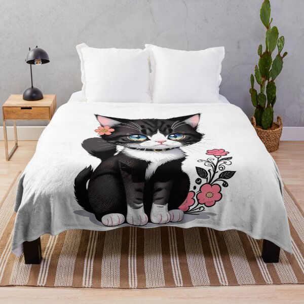 Item preview, Cat with Flower Bouquet designed and sold by Mechanical-Artt.