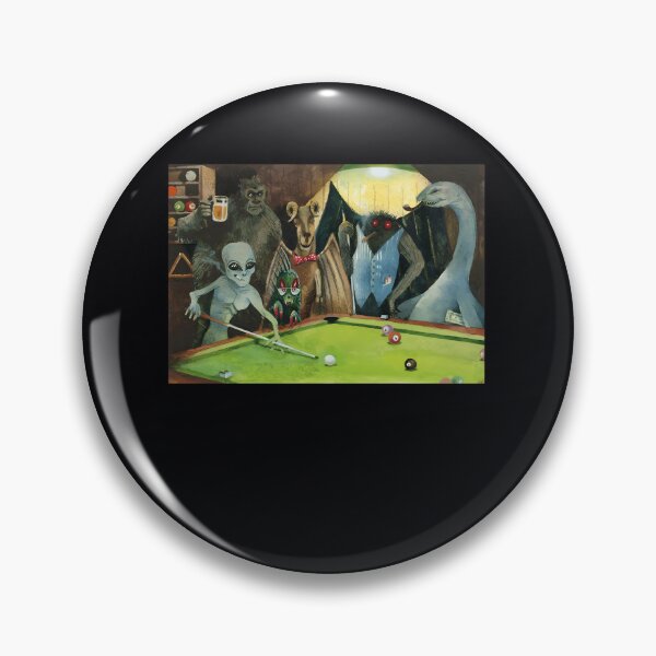 Item preview, Cryptids playing pool  	 designed and sold by wvsazgso22.