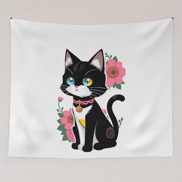 Item preview, Kitty in a Floral Wonderland designed and sold by Mechanical-Artt.