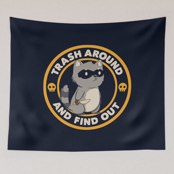 Item preview, Trash Around Raccoon by Tobe Fonseca designed and sold by Tobe Fonseca®.