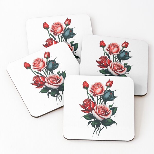 Item preview, Red Rose  And Two Tulips Flowers Together designed and sold by Uday24.