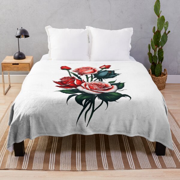 Item preview, Red Rose  And Two Tulips Flowers Together designed and sold by Uday24.