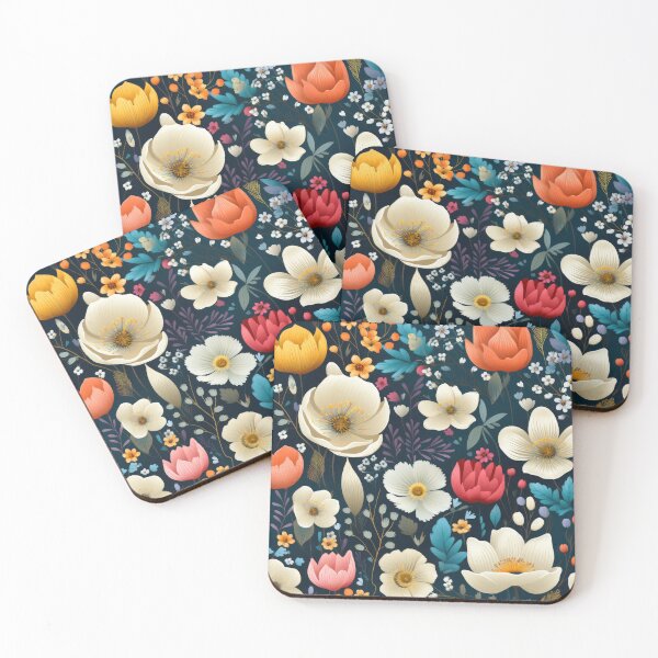 Item preview, Simless colorful flower petten digital paper designed and sold by moois007.