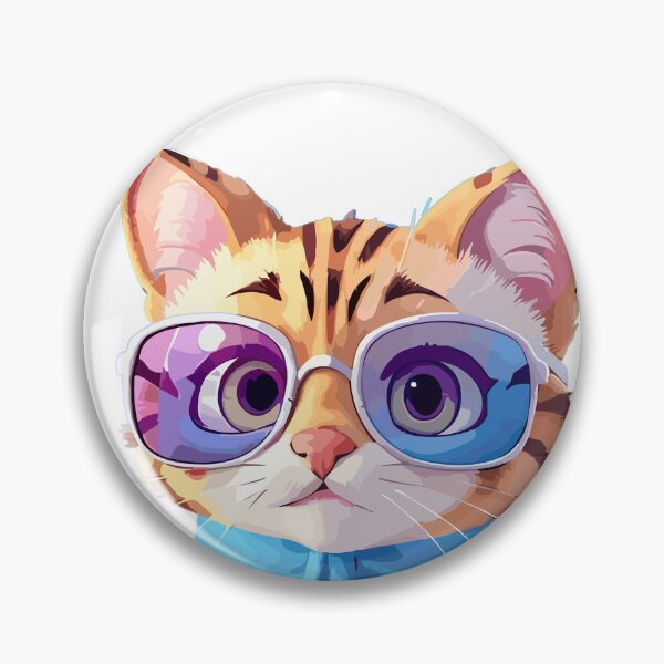 Item preview, Cute Colourful 3D Funky Cat  designed and sold by ArtShedUK.