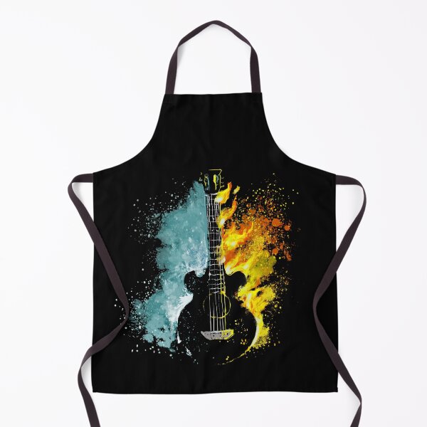 Item preview, Vintage Fire And Water Guitar For Men Women Boys Guitarist designed and sold by solimangomaa.