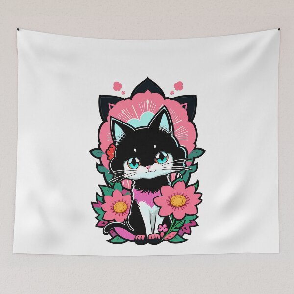 Item preview, Flower Crown Cat designed and sold by Mechanical-Artt.