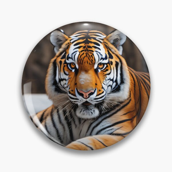 Item preview,  close up of a tiger laying in the snow  designed and sold by lovershirts.