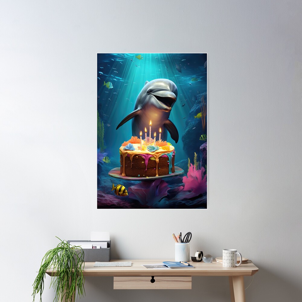 my dolphin birthday cake by smileydolphingirl on DeviantArt