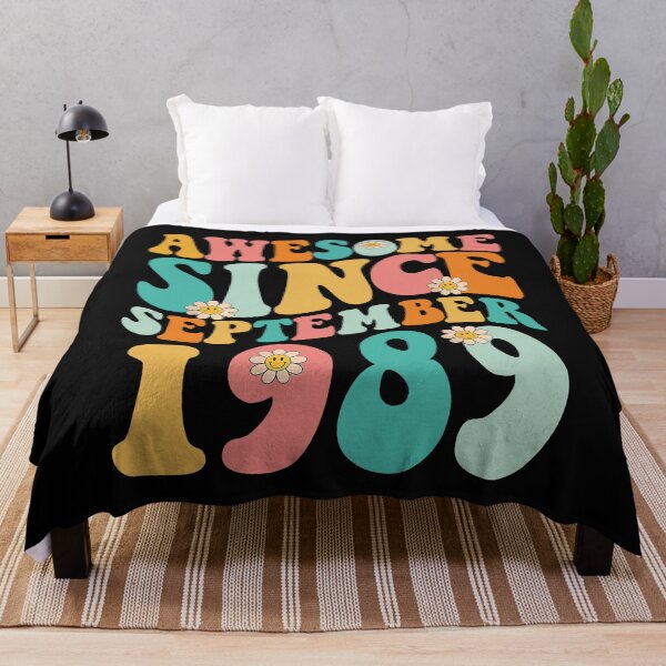Item preview, Awesome Since September 1989 | Made In 1989 | Retro Groovy Birthday designed and sold by Christina-grich.