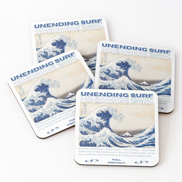 Item preview, Unending Surfing, Watercolor Wave designed and sold by DizzyShirts1.