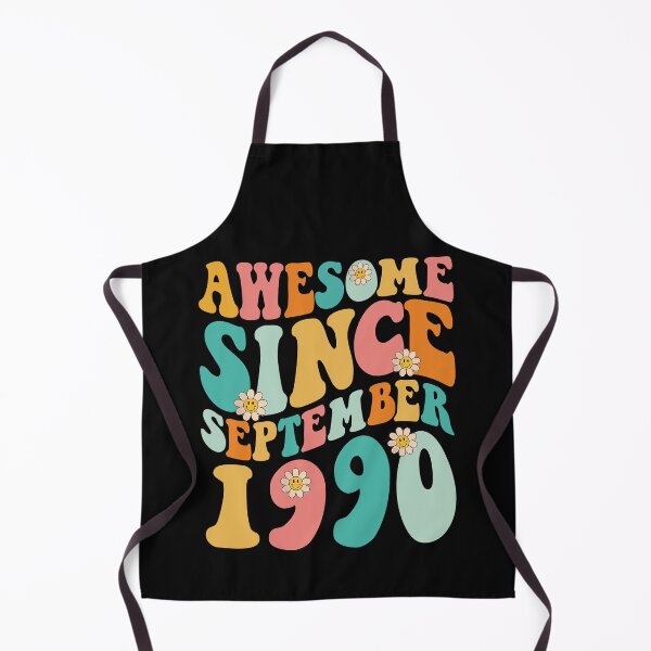 Item preview, Awesome Since September 1990 | Made In 1990 | Retro Groovy Birthday designed and sold by Christina-grich.