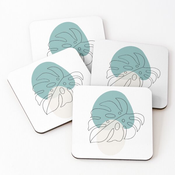 Item preview, Abstract monstera leaves  designed and sold by Manar Altaweel.